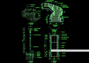 现代楼梯节点设计合集CAD施工图