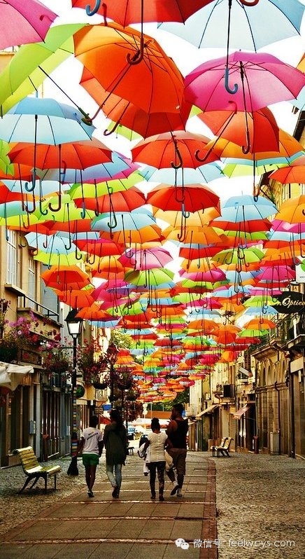 商业街,商业环境,伞
