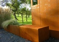 坐凳设计,草坪景观,石子铺装