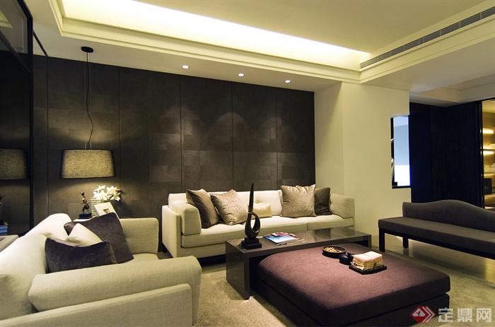 客厅设计,沙发组合,茶几,吊灯