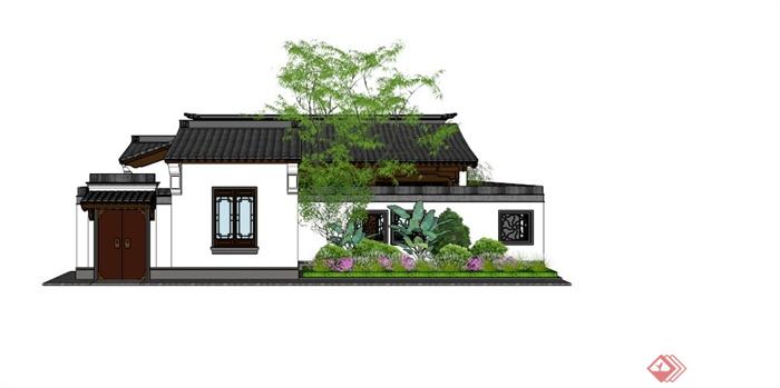 古典中式设计住宅建筑设计SU模型(3)
