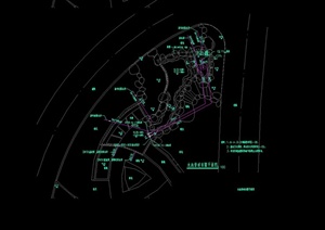 某现代喷泉水池设计cad施工图