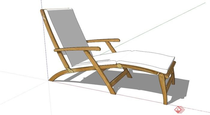 SU室外小品模型(坐躺椅垃圾桶遮阳伞)合集SU模型(2)