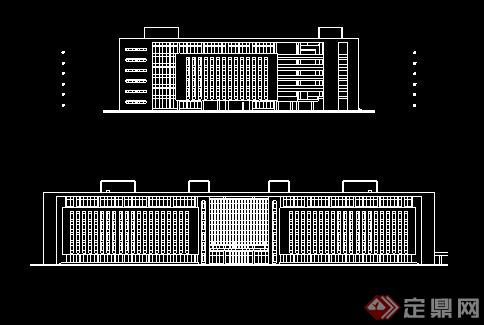 某大学中心教学楼建筑方案设计(含cad平立剖、效果图）(5)