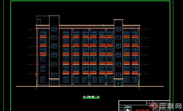 某办公楼建筑CAD施工图方案(2)