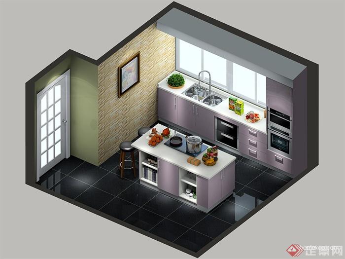 厨房,橱柜,厨房餐柜,厨房设施