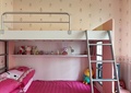 儿童房设计,高低床,楼梯,展示架