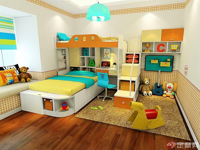 儿童房,儿童床,榻榻米式床,高低床