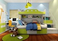 儿童房,高低床,书桌