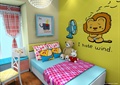 儿童房设计,床,装饰画,墙面装饰