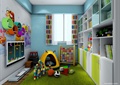 儿童房设计,玩具的,书柜,玩具