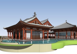 古典中式豪华府邸SU(草图大师)模型