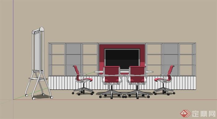 会议室办公家具设计合集SU模型(3)