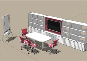 会议室办公家具设计合集SU(草图大师)模型