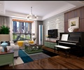 客厅,客厅沙发,桌子,茶几,吊灯,钢琴