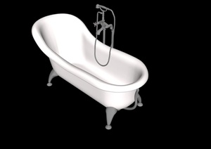 现代精致浴缸设计SU(草图大师)模型