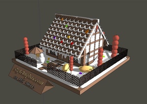 某雪天住宅楼设计SU(草图大师)模型