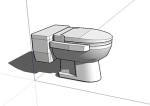 现代卫生间马桶设计SU(草图大师)模型