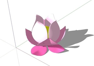 植物花朵雕塑小品设计SU(草图大师)模型