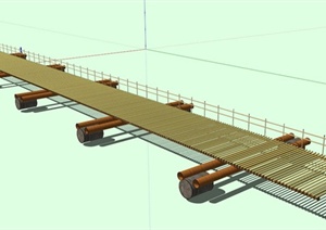 创意管子拼接园桥设计SU(草图大师)模型