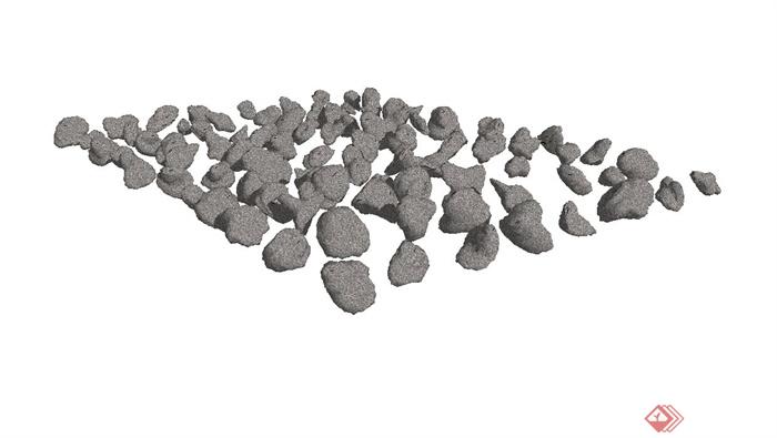 多种不同的自然石设计su模型(1)