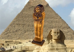 埃及法老雕塑设计SU(草图大师)模型