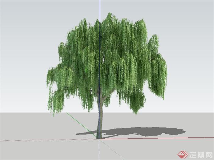 4种柳树设计SU模型(5)