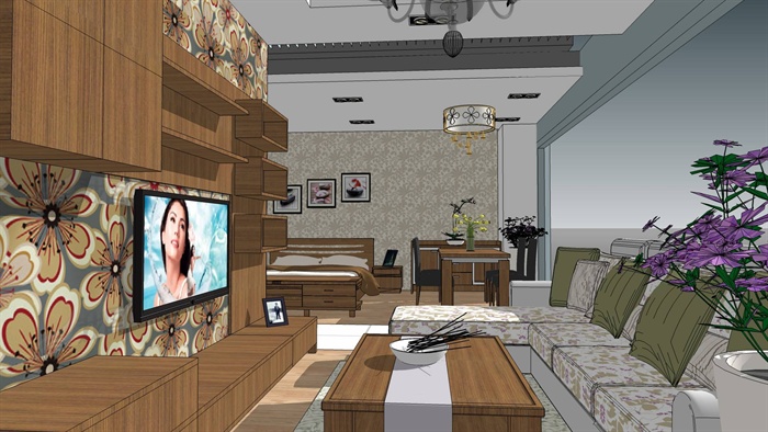 家具展厅-含CAD施工图+SU模型+高清无水印效果图(1)