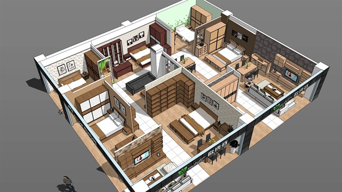 家具展厅-含CAD施工图+SU模型+高清无水印效果图(5)