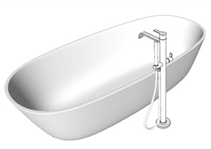 高档浴缸精细设计SU(草图大师)模型