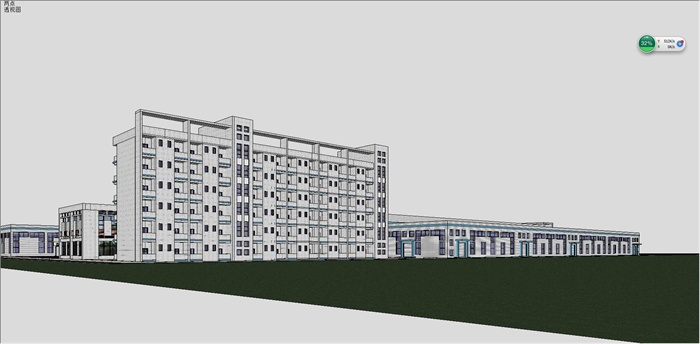 某厂区园区完整详细建筑设计su模型