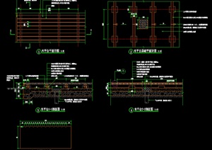 现代木平台设计CAD施工图