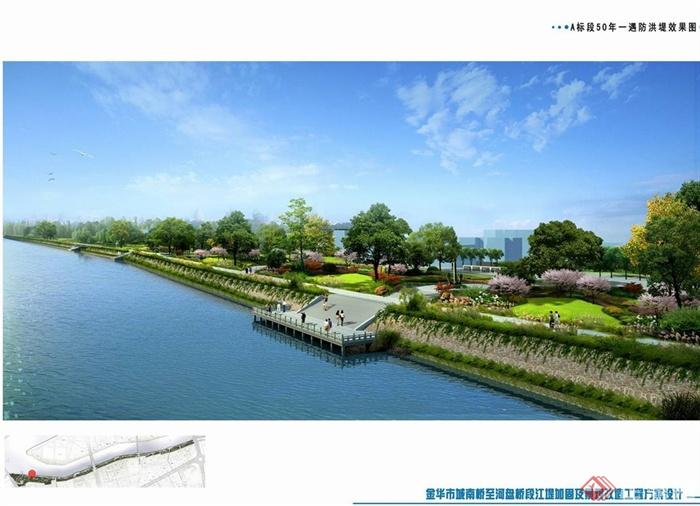 某现代风格滨河景观设计竞标jpg方案(5)
