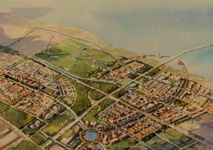 某现代风格长兴岛概念规划和某镇城市设计pdf文本