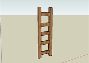 现代风格木质梯子设计SU(草图大师)模型