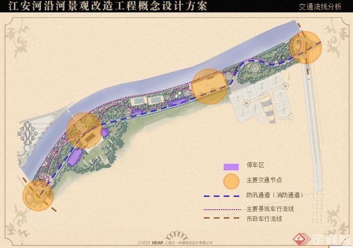 新古典主义风格某河沿河景观改造概念方案(4)