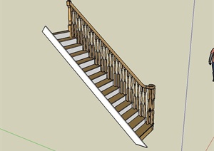现代精致室内楼梯设计SU(草图大师)模型