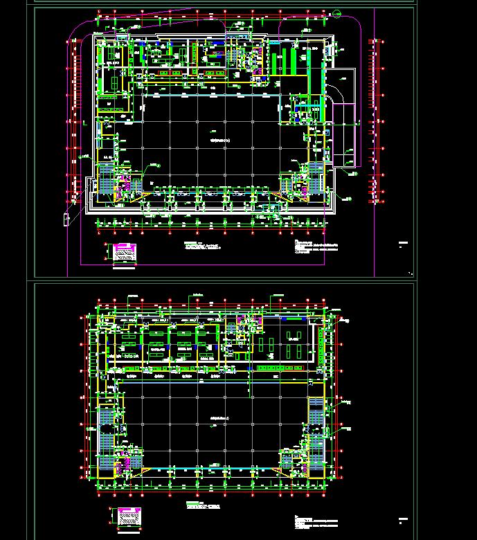 某大学食堂活动中心报告厅建筑施工图设计（含效果图）(2)