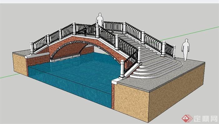 某現代景觀園橋設計su模型[原創]