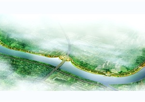某现代风格滨河景观带设计jpg方案