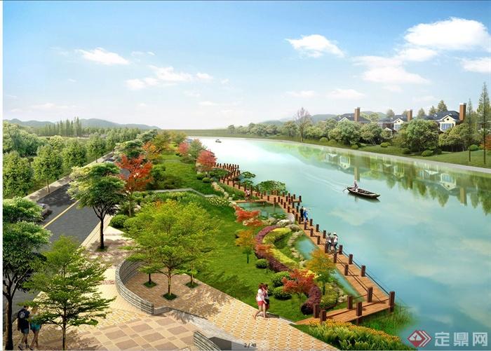 某现代风格滨河景观带设计jpg方案(2)