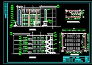 框架结构四层教学楼全套毕业设计（含建筑结构图、任务书、开题报告、计算书、电算书、实习报告）-4019平28张CAD图