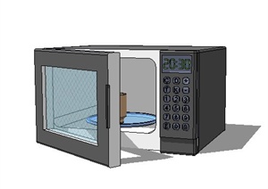 厨房电器——微波炉SU(草图大师)模型