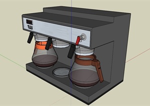 厨房电器热水机设计SU(草图大师)模型