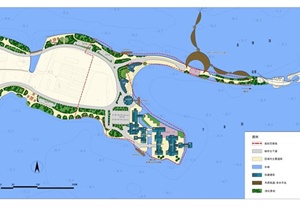 某滨水休闲旅游区规划设计+小品施工图