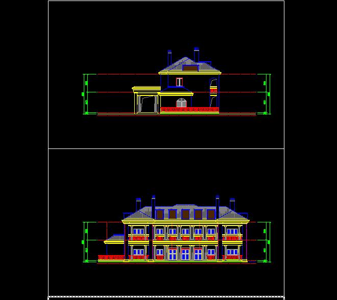 某欧式别墅会所建筑方案设计（含效果图）(3)