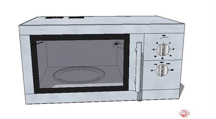 厨房微波炉设计su模型(2)
