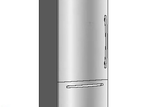电冰箱设计SU(草图大师)模型