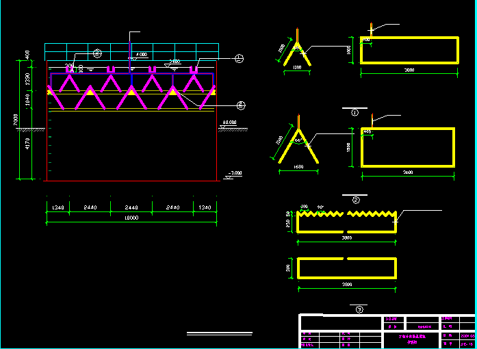 UASB反应池平面设计图纸及结构图(7)