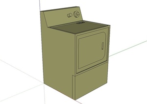 某电器洗衣机设计SU(草图大师)模型